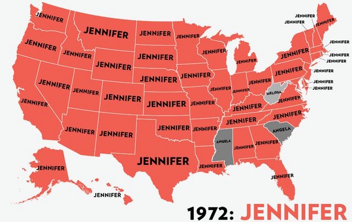 The Most Popular Baby Names for Girls in the USA (53 pics)