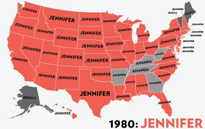 The Most Popular Baby Names for Girls in the USA (53 pics)