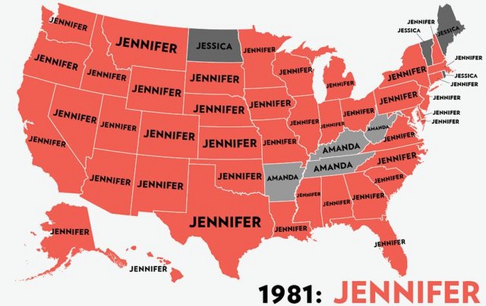 The Most Popular Baby Names for Girls in the USA (53 pics)