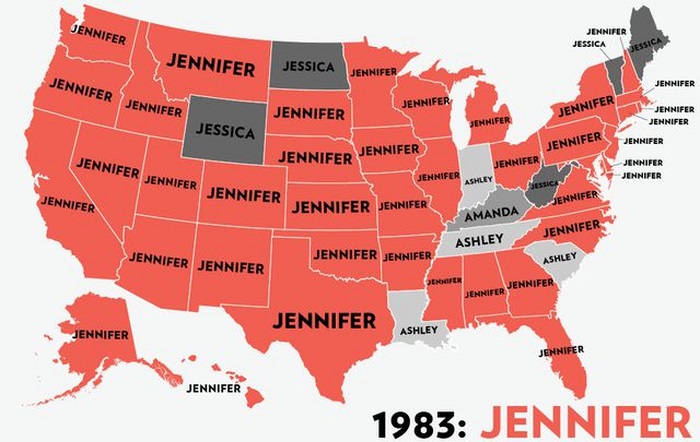 The Most Popular Baby Names for Girls in the USA (53 pics)