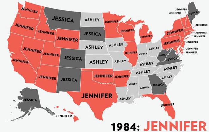 The Most Popular Baby Names for Girls in the USA (53 pics)