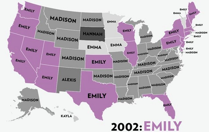 The Most Popular Baby Names for Girls in the USA (53 pics)