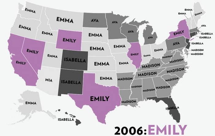 The Most Popular Baby Names for Girls in the USA (53 pics)