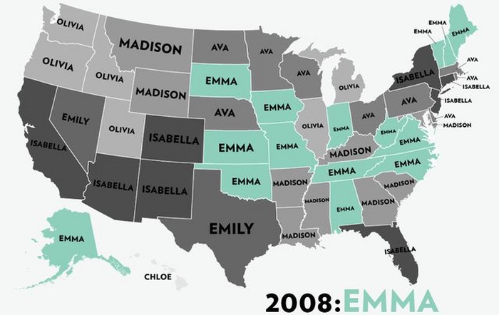 The Most Popular Baby Names for Girls in the USA (53 pics)