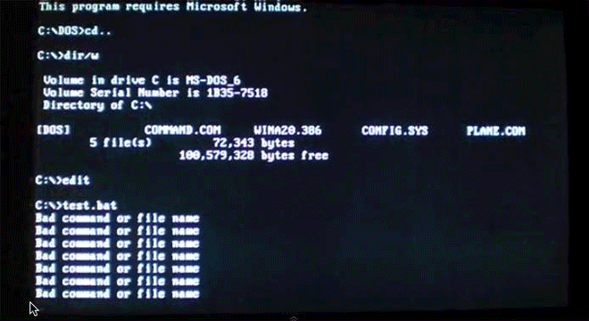 Old School MS-DOS Viruses in Action (15 gifs)