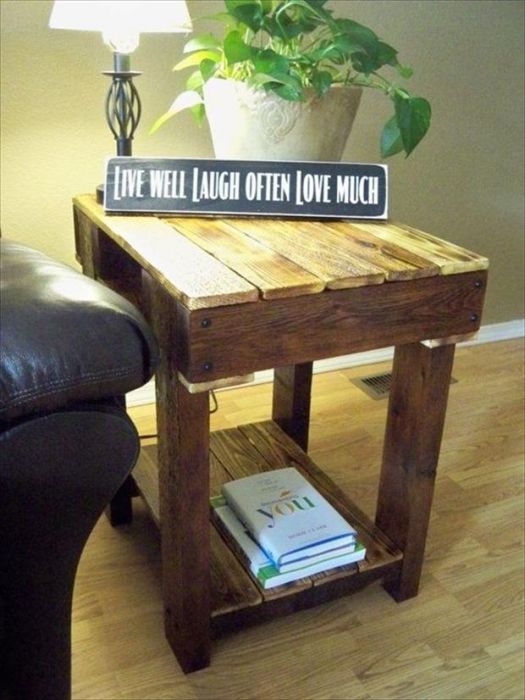DIY Furniture Out of Old Pallets (98 pics)
