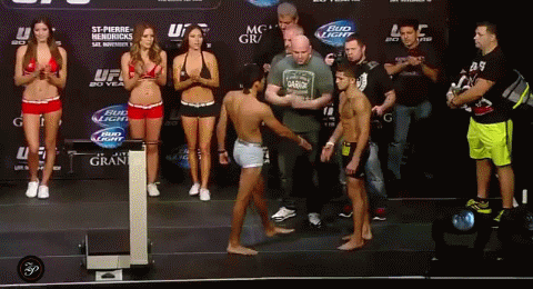 UFC 167 Weigh-In. Is It a Boner? (6 pics)