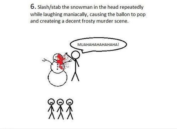 Snowman Prank (6 pics)