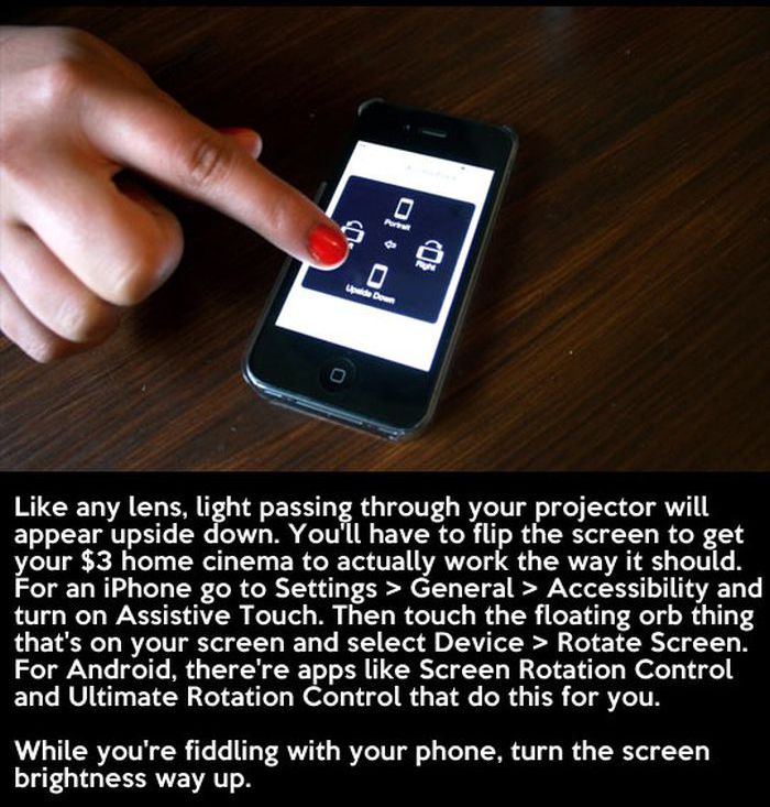 DIY Smartphone Projector (11 pics)
