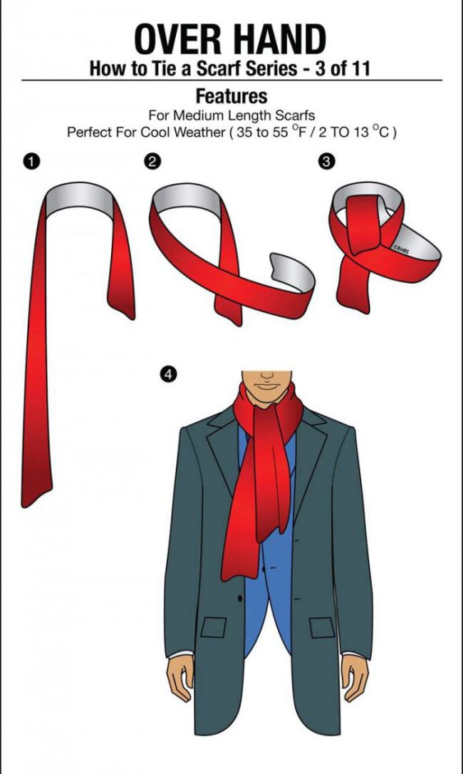 How to Tie a Scarf (11 pics)
