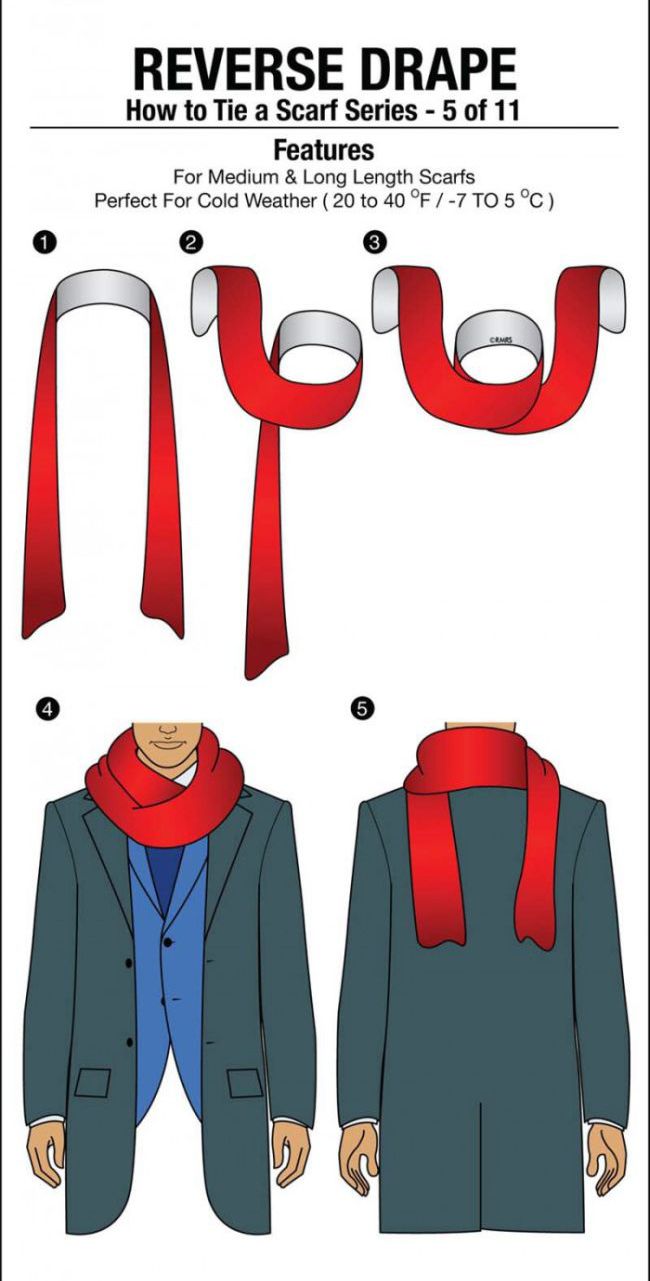 How to Tie a Scarf (11 pics)