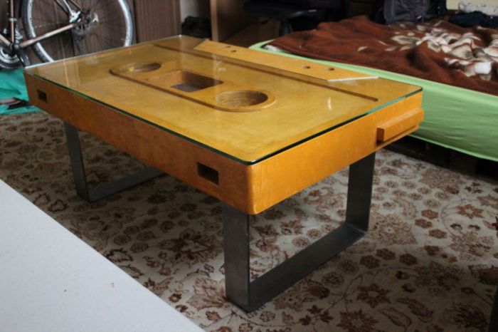 Audio Cassette Coffee Table (21 pics)