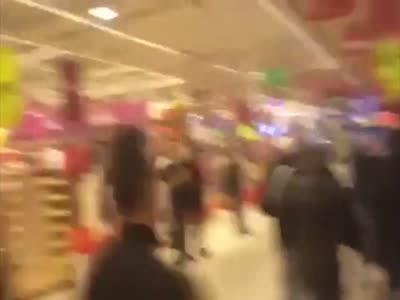 People Rushing into the Store for New PS4