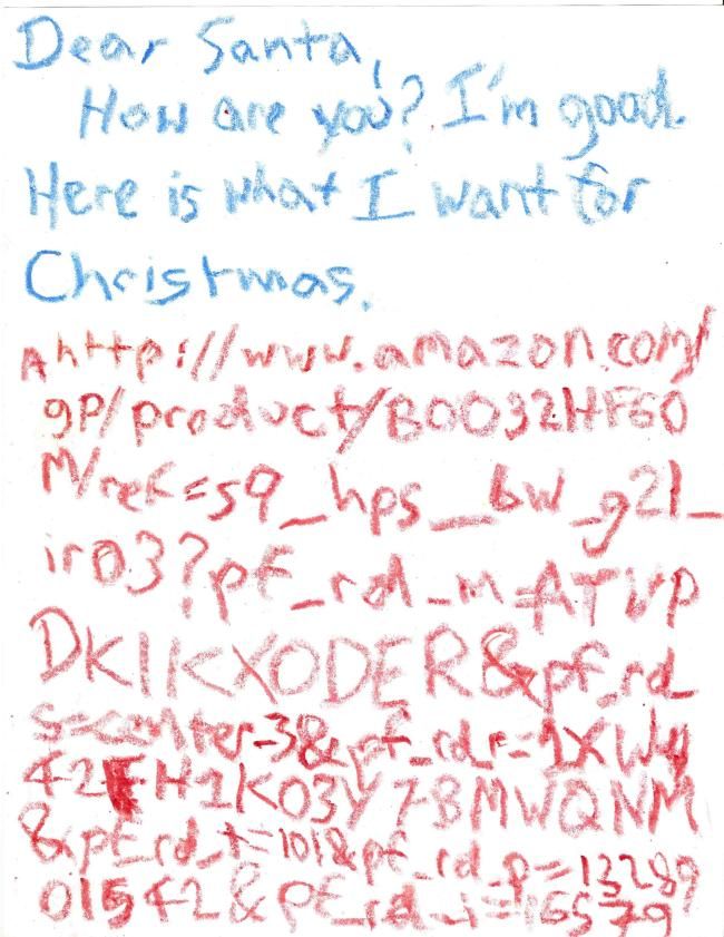 A Letter to Santa (5 pics)