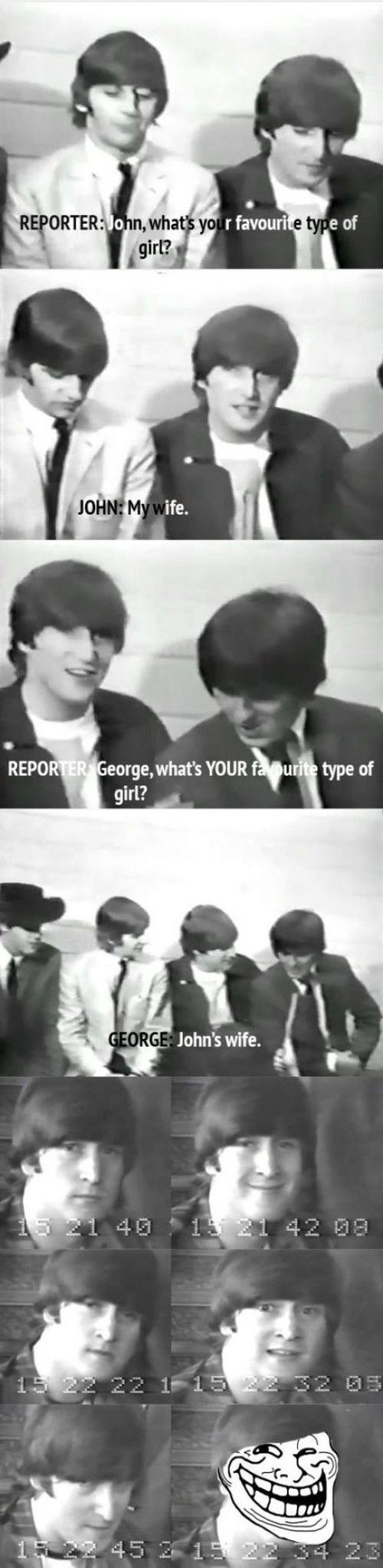 How The Beatles Answered the Questions (10 pics)