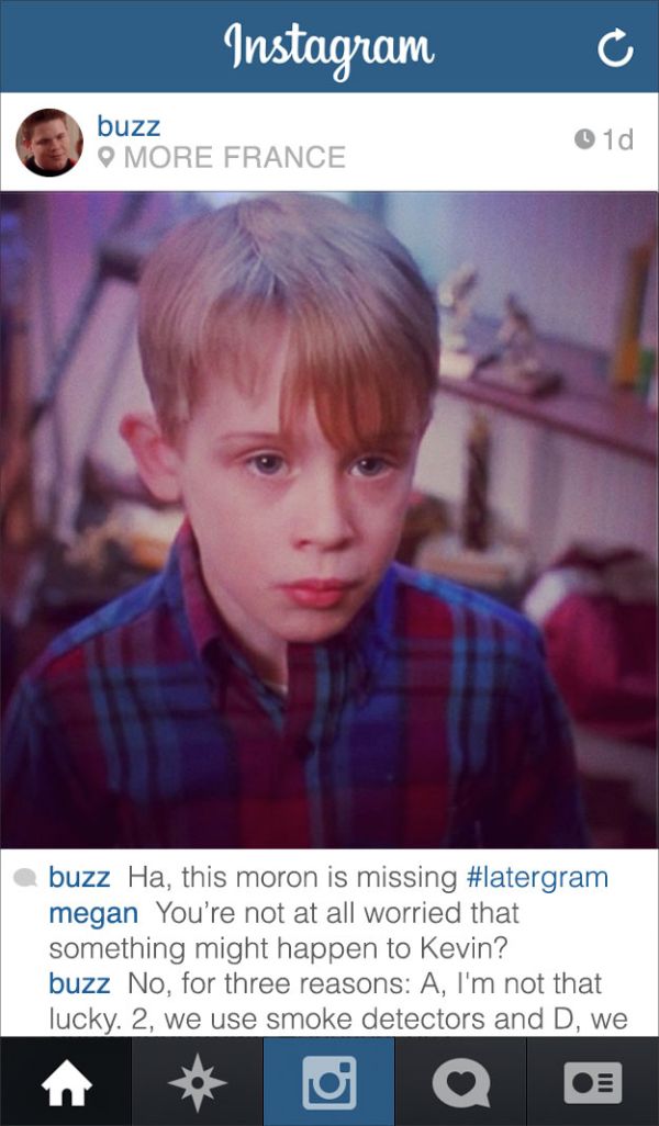 If Buzz From “Home Alone” Had Instagram (9 pics)