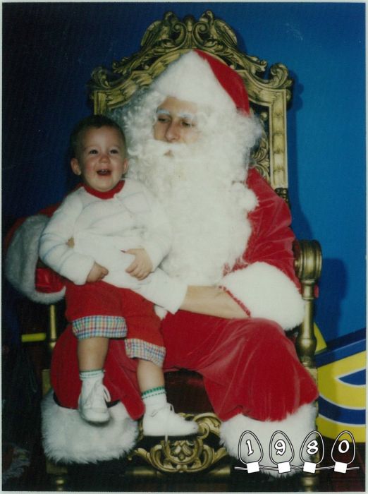 Annual Santa Photo, 1980-2013 (34 pics)