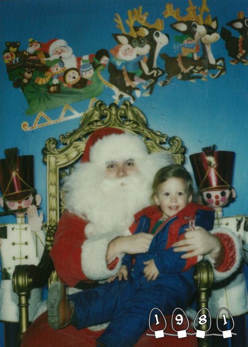 Annual Santa Photo, 1980-2013 (34 pics)