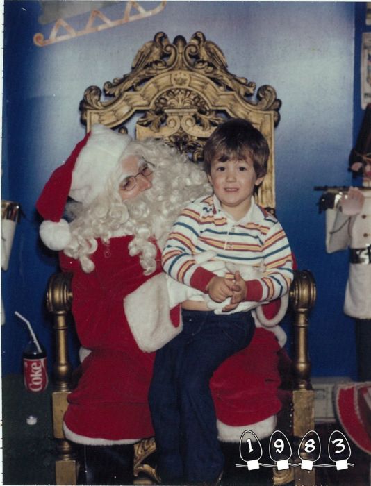 Annual Santa Photo, 1980-2013 (34 pics)