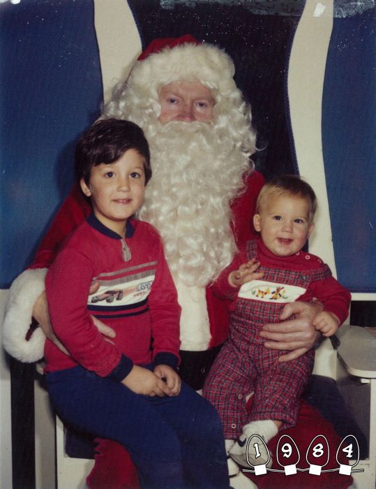 Annual Santa Photo, 1980-2013 (34 pics)