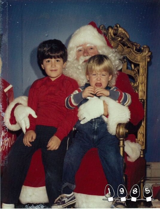 Annual Santa Photo, 1980-2013 (34 pics)