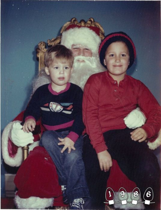 Annual Santa Photo, 1980-2013 (34 pics)