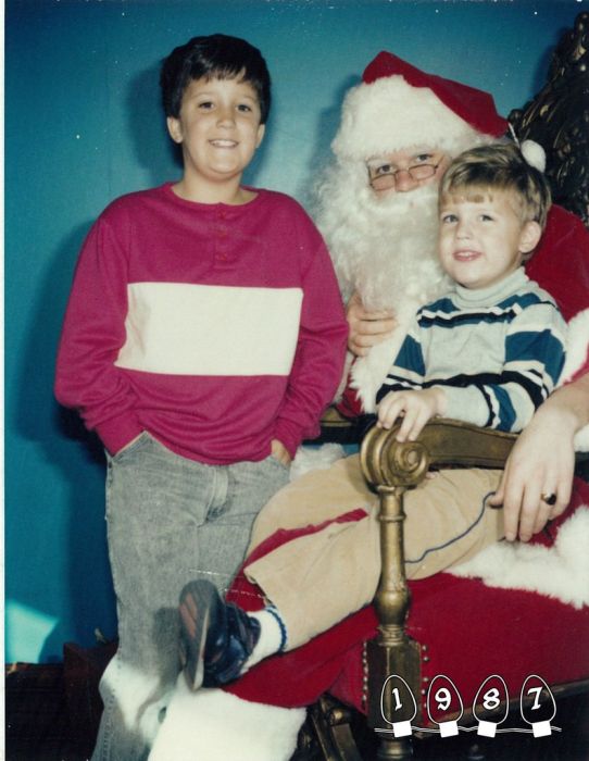 Annual Santa Photo, 1980-2013 (34 pics)