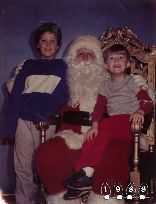 Annual Santa Photo, 1980-2013 (34 pics)