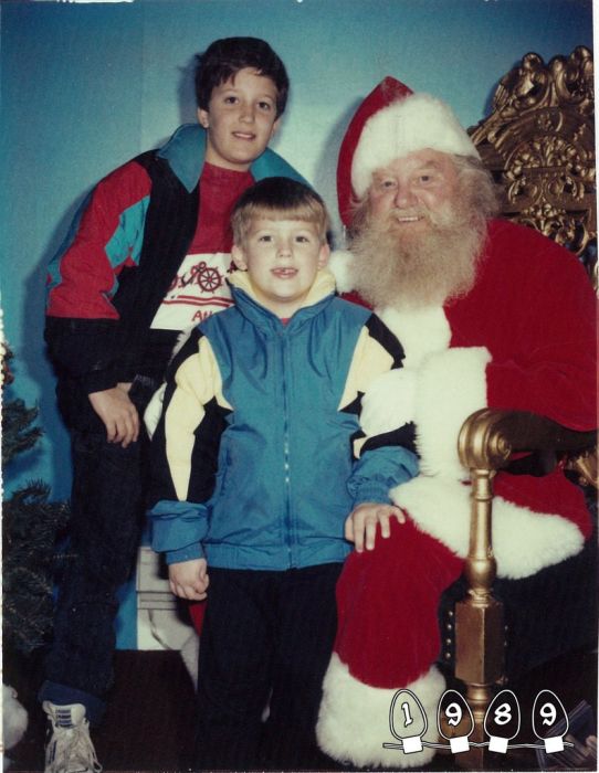 Annual Santa Photo, 1980-2013 (34 pics)