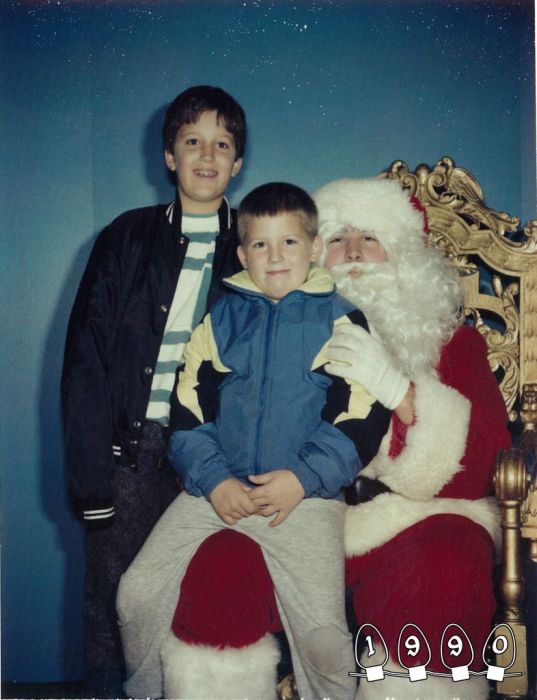 Annual Santa Photo, 1980-2013 (34 pics)