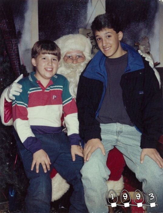 Annual Santa Photo, 1980-2013 (34 pics)