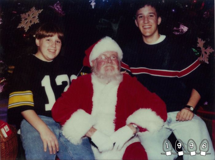 Annual Santa Photo, 1980-2013 (34 pics)