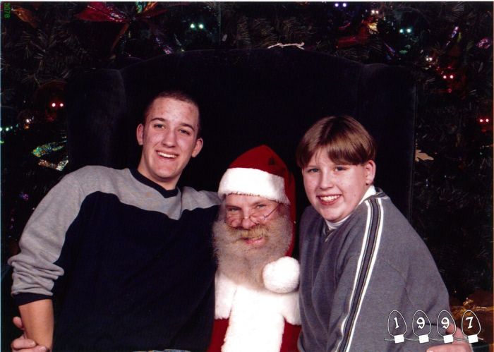 Annual Santa Photo, 1980-2013 (34 pics)