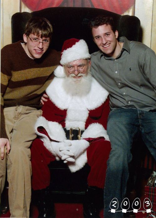 Annual Santa Photo, 1980-2013 (34 pics)