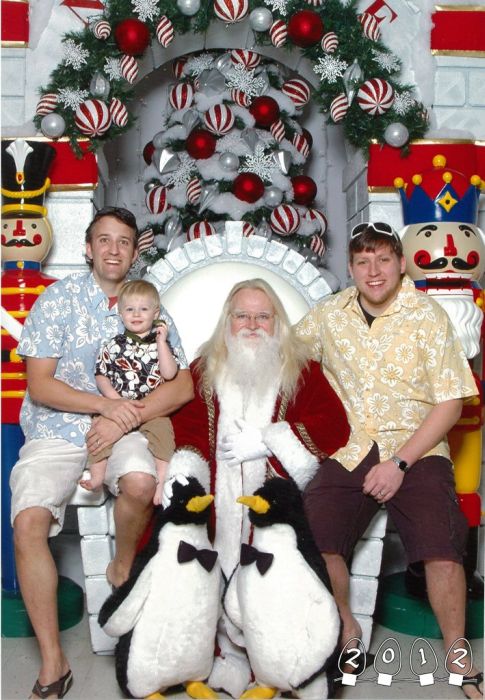 Annual Santa Photo, 1980-2013 (34 pics)