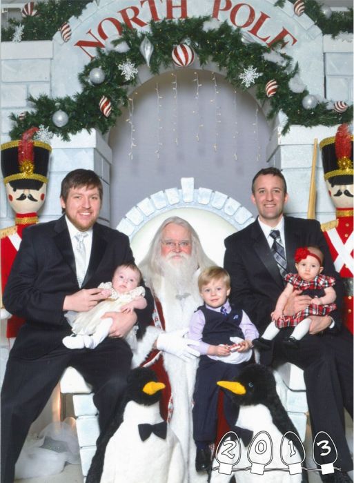 Annual Santa Photo, 1980-2013 (34 pics)