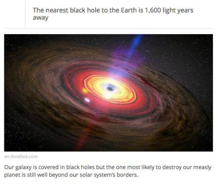 interesting facts about blackhole s