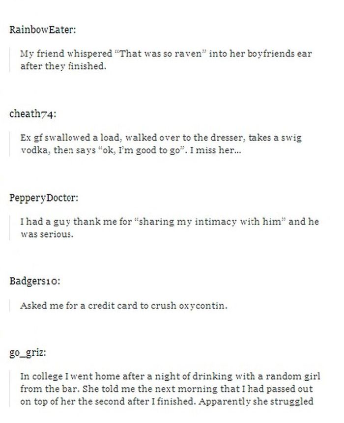 50 Awkward Sexual Experiences (17 pics)