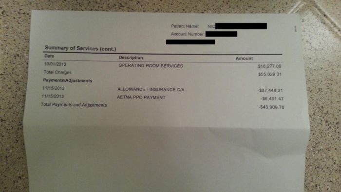 How Much It Costs to Treat an Appendicitis in America (3 pics)