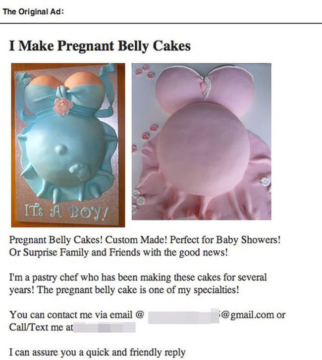 Pregnant Belly Cake Prank (10 pics)