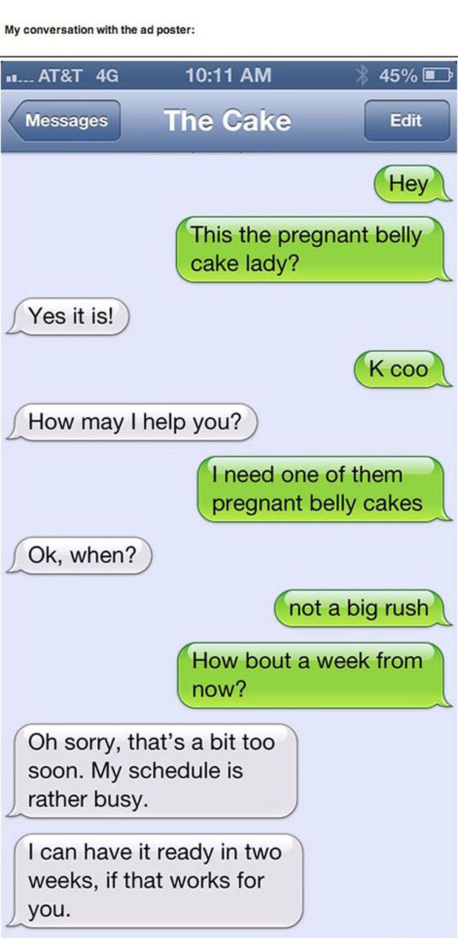 Pregnant Belly Cake Prank (10 pics)