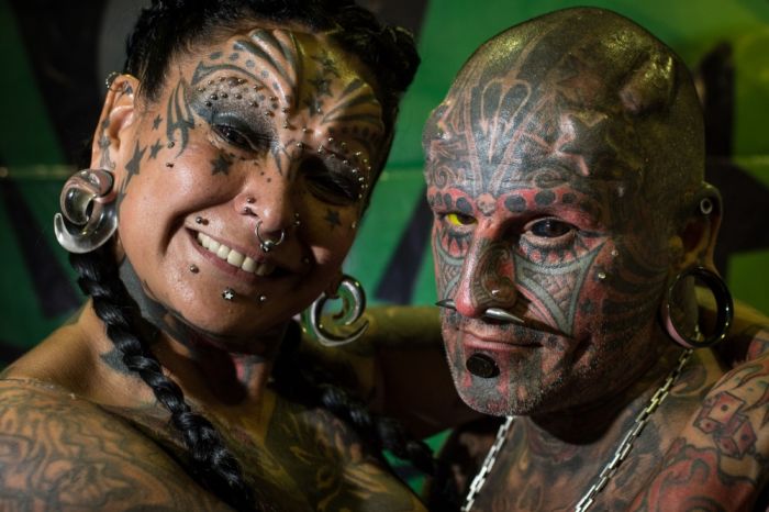 The Most Tattooed and Modified Couple (15 pics)