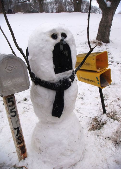 Funny Snowmen (28 pics)