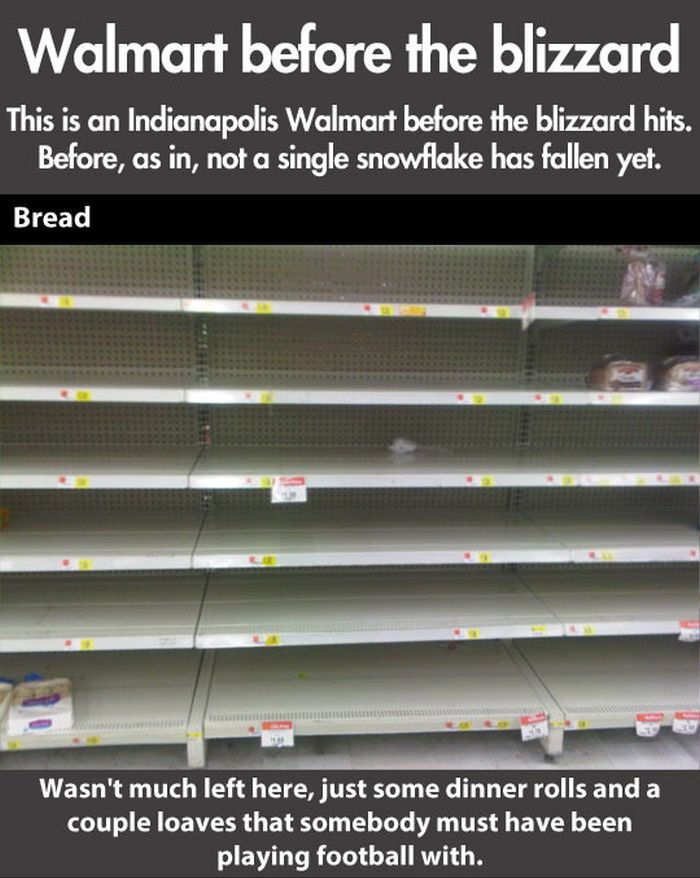 Walmart Before the Blizzard (8 pics)