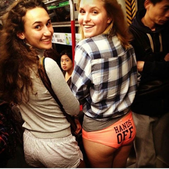 No Pants Subway Ride 2014. Girls Only Edition (44 pics)