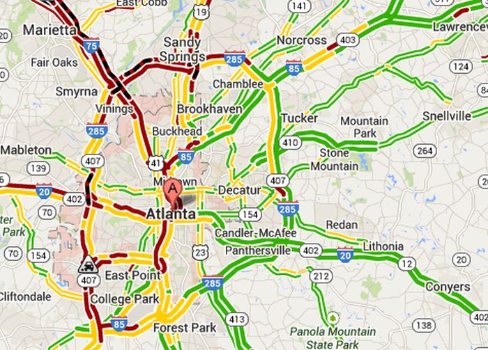 Atlanta Snow Traffic (17 pics)