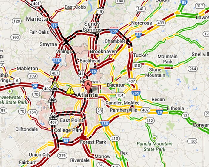 Atlanta Snow Traffic (17 pics)