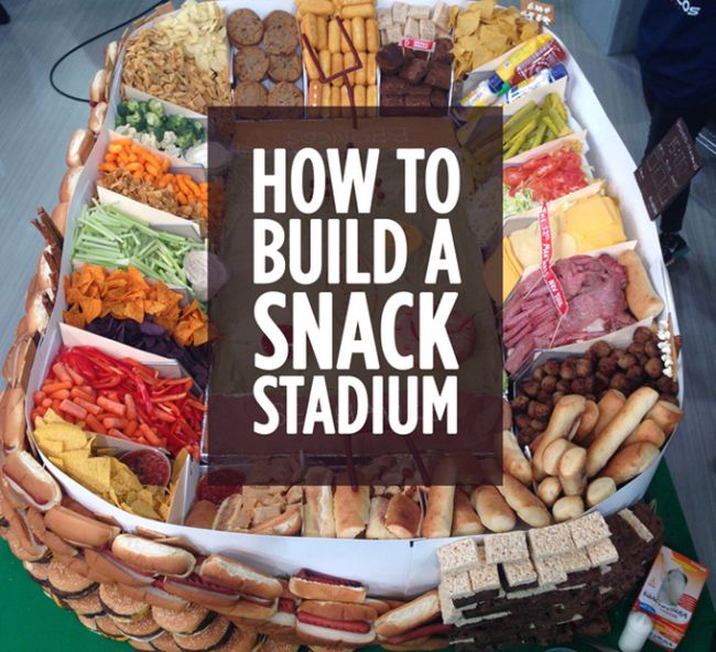 How To Build A Super Bowl Snack Stadium (15 pics)