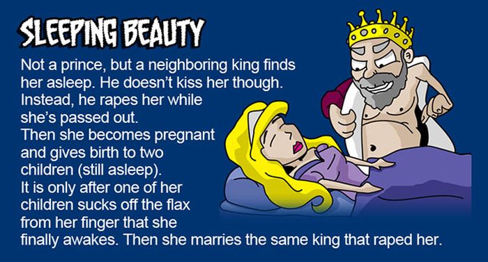 Original Fairy Tale Endings (6 pics)