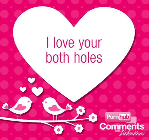 Valentine’s Day Cards Made out of PornHub Comments (25 pics)